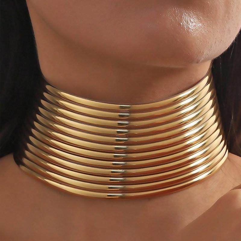 Стильный женский набор украшений из искусственной кожи: ожерелье и браслет