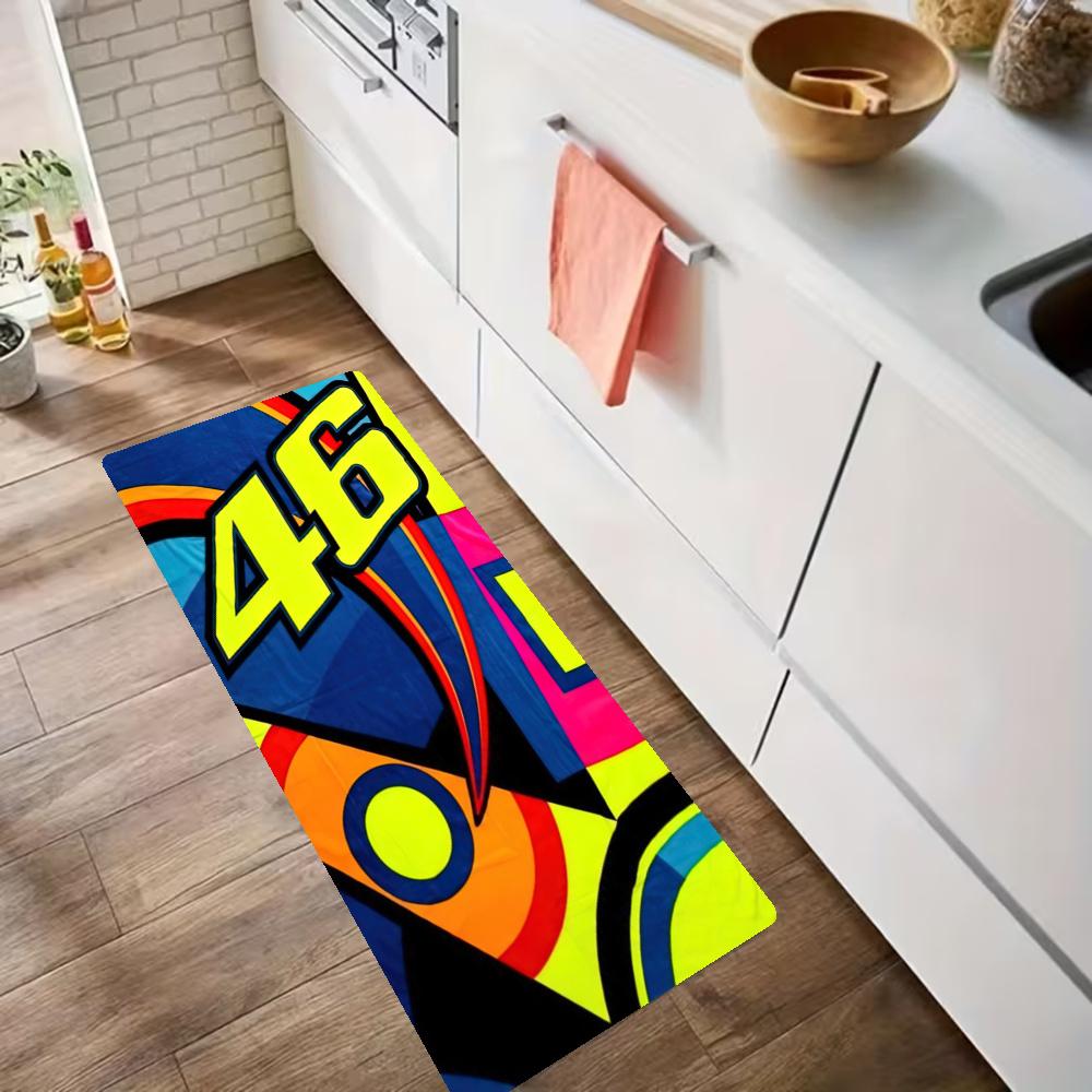 Doctor Valentino Rossi Kitchen Floor Mat Long Strip Mat Antislip Machine Washable Suitable For Bathrooms Laundries Home Decoration Carpets