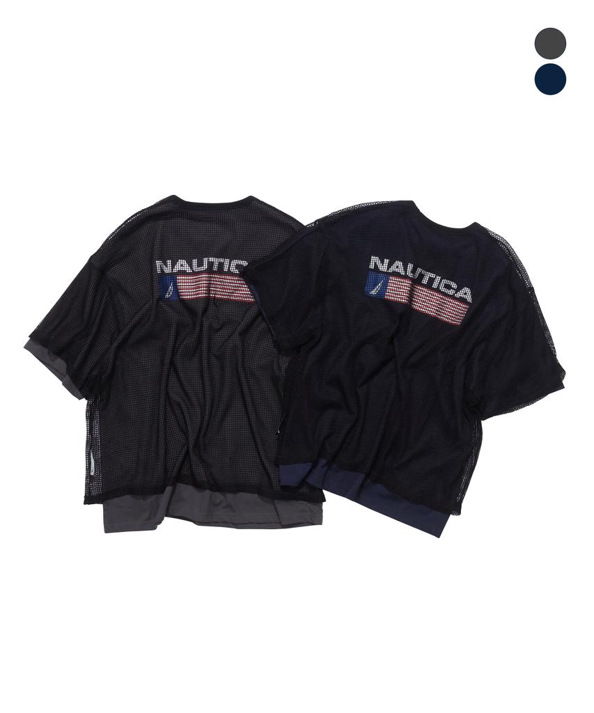 NAUTICA Mesh Layered T-Shirt (2 Colors) Nts5506