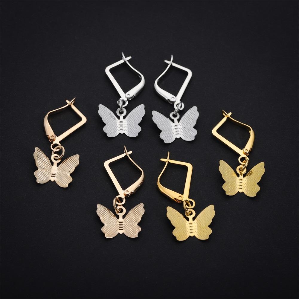 50pcs/lot French Earring Hooks Lever Back Open Loop Setting For DIY Earring Clips Clasp Jewelry Making Supplies Accessories