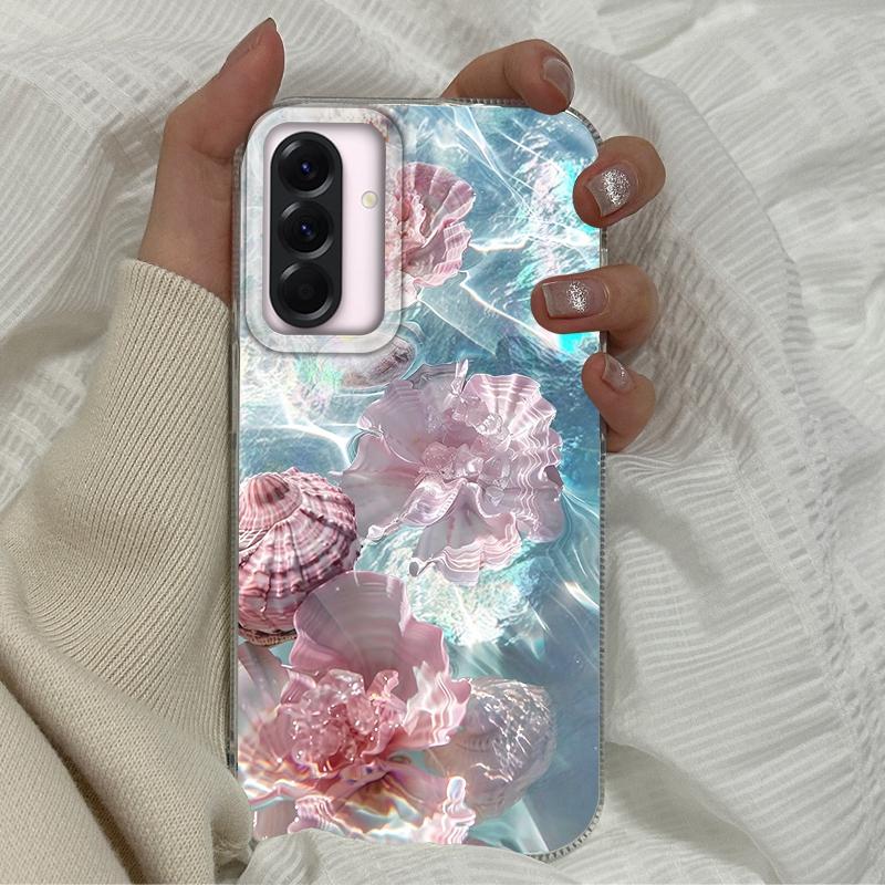 Summer Seashell Starfish Girls Case For Samsung Galaxy A16 A56 A26 A36 A06 A55 A35 A25 A15 A12 A32 A54 S24 S25 S22 S23 FE Cover