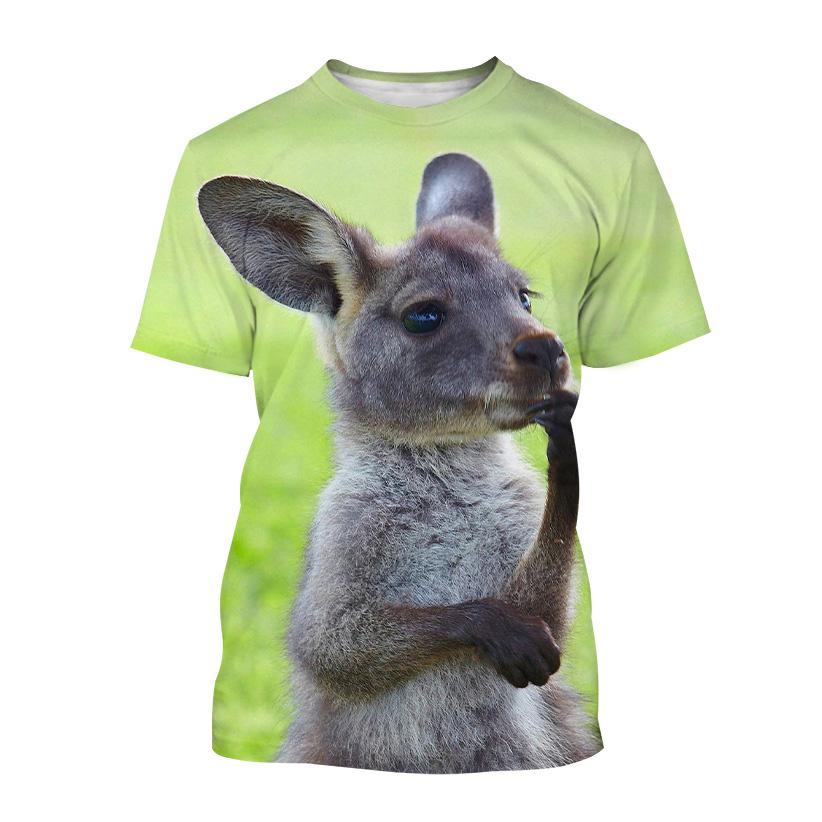 New Personality Animal 3D Print O Neck T-Shirts Summer Men Women Short Sleeve T Shirt Oversized Harajuku Tees Tops Kids Clothing