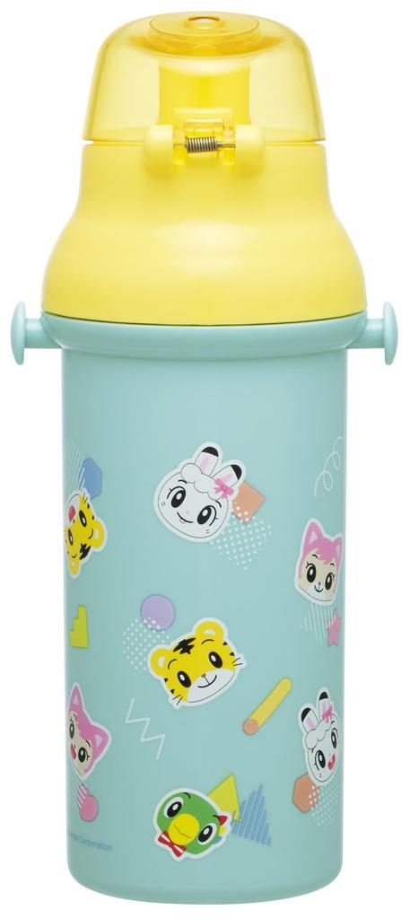 Skater Direct Drinking Water Dishwasher Made In Shimajiro POP Children's Bottle, Plastic, 480ml, One-Push Opening, Safe, Japan, Design, PSB5SAN-A