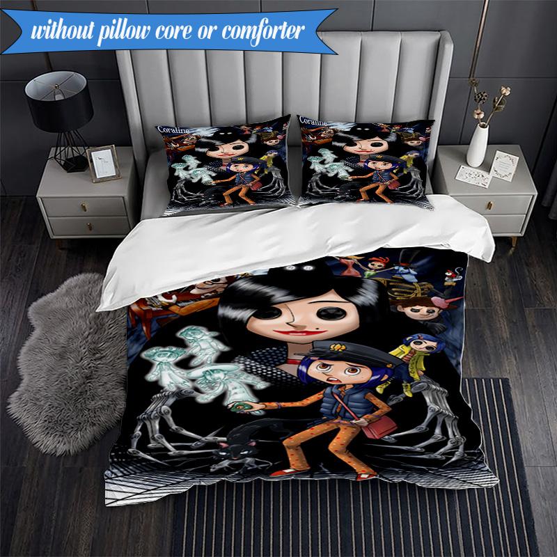 Fantasy In horror mother 3pcs K-pop music group Bedding set,Ideal for Bedroom, Dormitory,Including Duvet Cover And 2pcs Pillowcases,Fan gifts