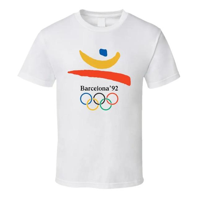 Printed T-shirt of the Barcelona 92 Olympic Rings