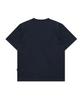 WAIKEI Mellow Dream Check Letter Short Sleeve T-Shirt Navy