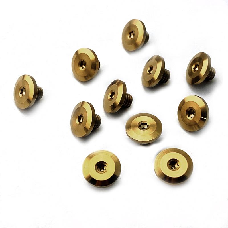 10pcs/lot 416 Stainless Steel Material CNC Knife Pairs Locking T8 Torx Screws M4 Thread Spindle Nails Rivets Fasteners DIY Parts