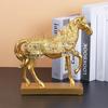 Success Horse Ornament Artistic Good Luck Horse Figurine Resin Modern Horse Statue for Home TV Stand Desk Wine Cabinet Decoration