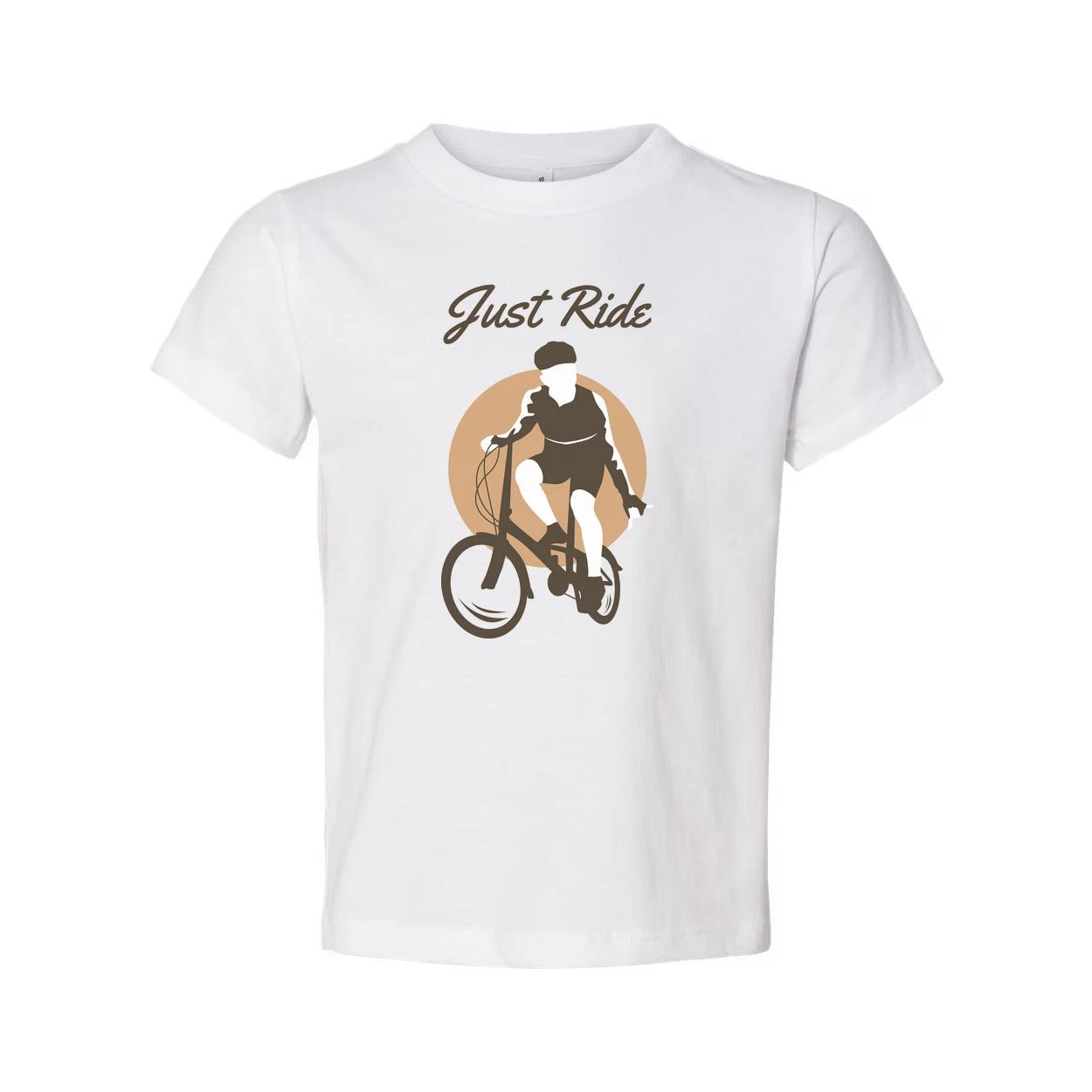 Just Ride Bicycle Graphic T Shirt For Men Women Unisex Casual Bike Enthusiast Te M