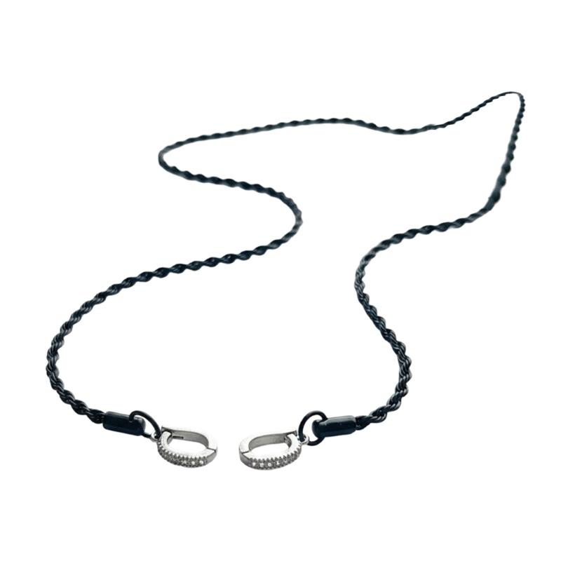 

Metal Anti Drop Chain for FreeClip1/2 Bluetooth-compatible Earphones Comfortable Safety Cable With Adjustable Clasps 1