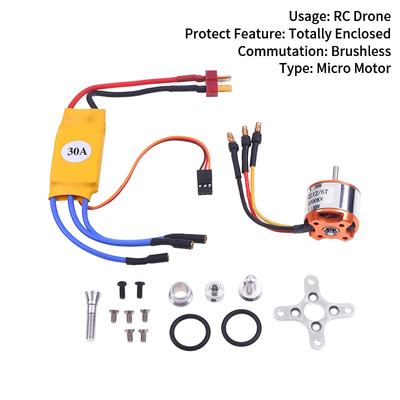 Brushless Motor With 30A Brushless Motor Speed Controller For Rc Drone