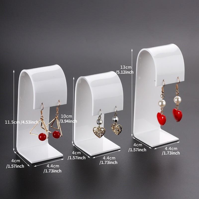 3 Stück Mode Acryl Ohrring Display Ohrring Organizer Ohrring Display Schmuck Vitrine Ohrring Haken Ohrring Halter