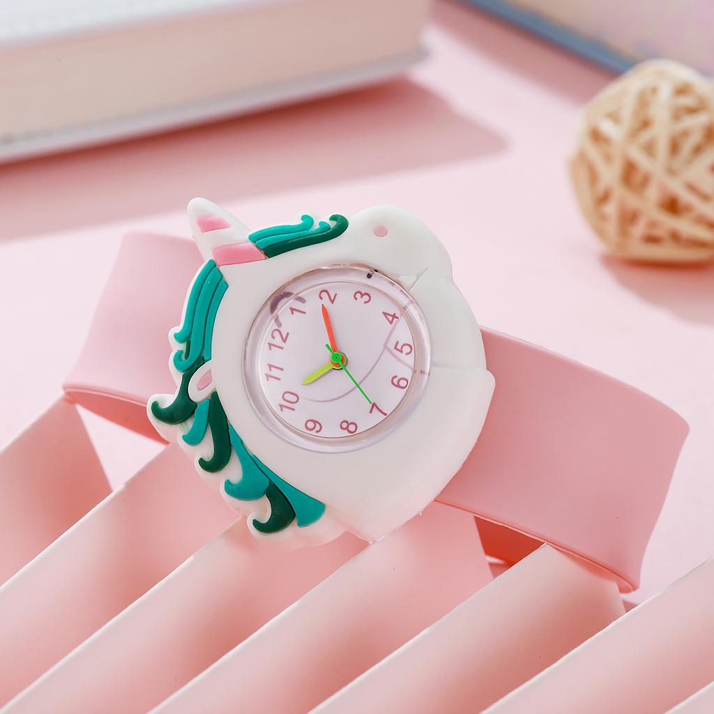 New candy color fashion casual simple round dial pointer silicone strap pop watch for students