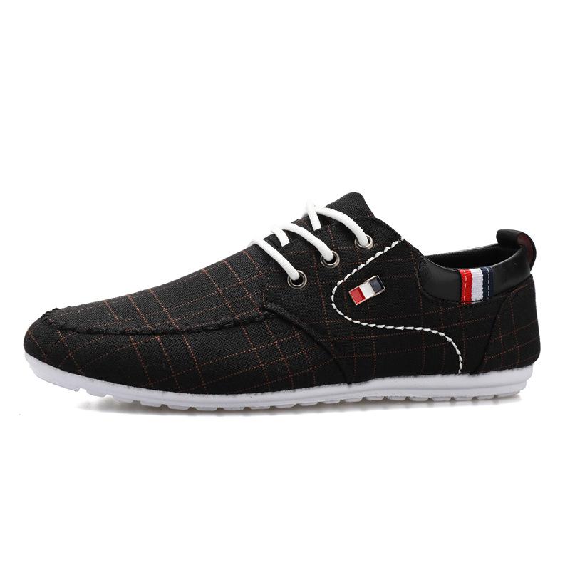Men's Autumn Canvas Loafers - Versatile, Breathable, Soft Sole Casual Shoes with Korean Style Trend