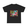 Żywy T-shirt Artystyczny | Bawełniany T-shirt Unisex | Kolorowa Koszulka z Grafiką Vampirelli