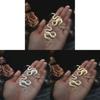 Gothic Snake Pendant Earrings Alloy Statement Jewelry For Women And Men