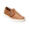 Ferragamo Lexus Leather Slip On Sneaker Brown