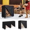 Firewood Rack Cover Oxford Fabric Firewood Rack Cover Heavy Duty Log Rack Cover Adjustable Protection Cover Weather Resistant