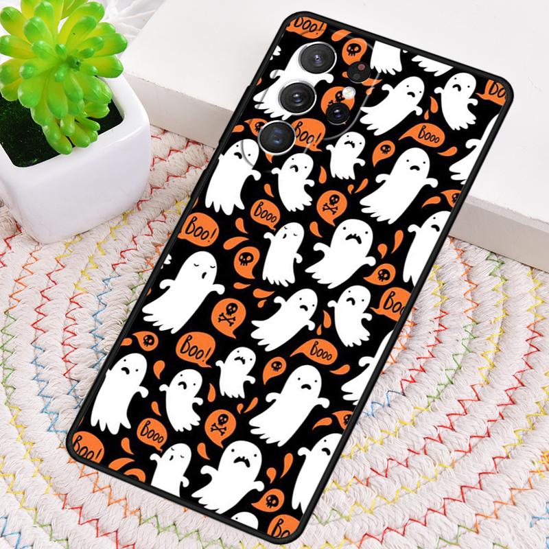 Halloween Moon Witch Horror Silicone Phone Case For Samsung Galaxy note 10 pro S26 S25 S24 S23 S22 S21 Plus S25Ultra Capa Cover