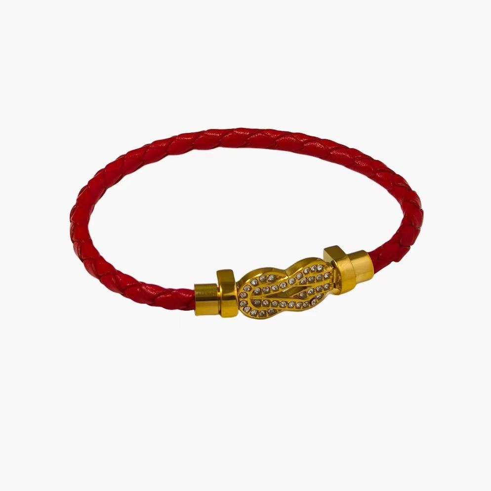 European and American Fred Color Rope Bracelet Full of Bricks Classic Bracelet Fashionable and Versatile 2026