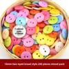 Children's DIY Colorful Button Painting Kit - Creative Love Bear Design for Kindergartens