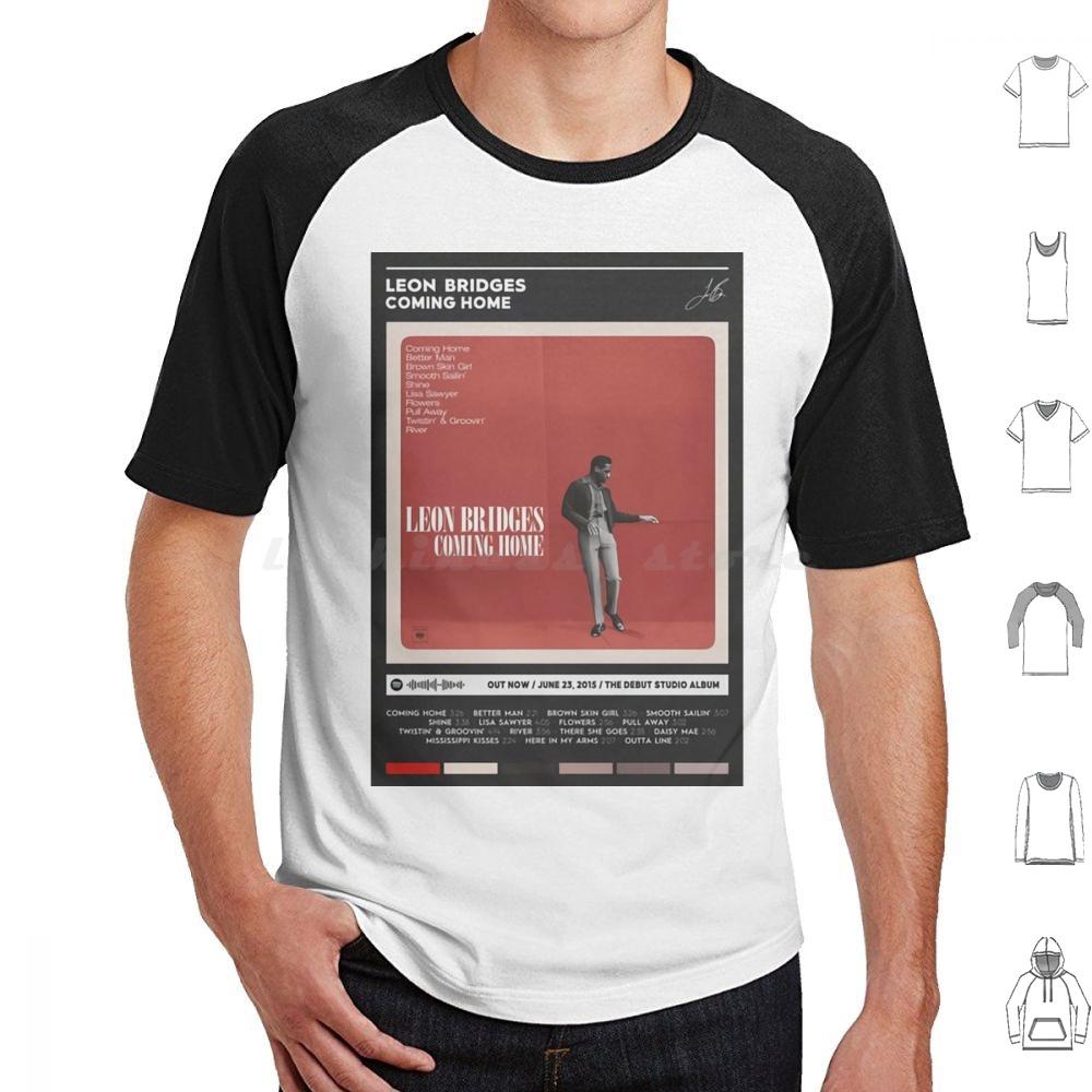 Coming Home Album Cover Poster T Shirt Big Size 100 Cotton Music Song Tracklist Playlist Leon Bridges Vintage Retro Hottime