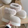 Fashion Litfun Plush Lining Women's Snow Boots Thick Bottom Non-slip Ankle Boot Winter New Cozy Boots Fuzzy Warm Cotton Boots For Women