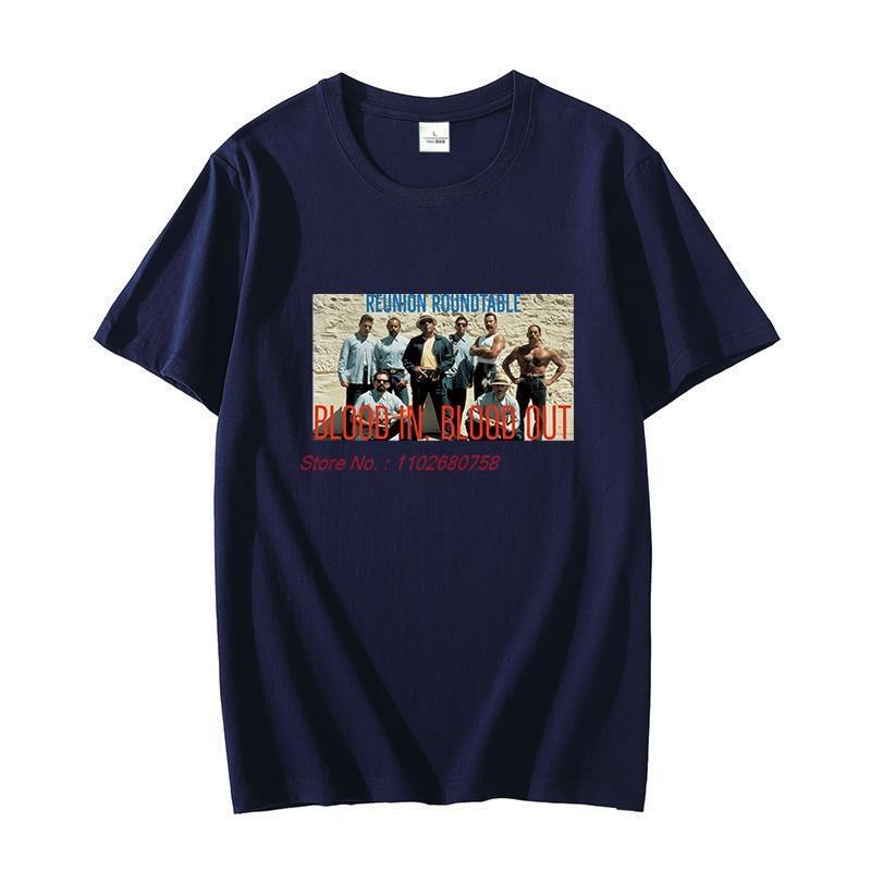 La Onda Blood In Blood Out Vatos Locos Harajuku Graphic T Shirts Cotton Oversize Tshirts Oneck Tshirt Summer Unisexs Clothing