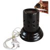 Ceramic Oil Diffuser Electric Small (4.5 Inch, Black)