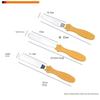 3 Pcs/Set Cream Spatula Cake Stripper Scraper Stainless Steel Trowel Set Baking Tools