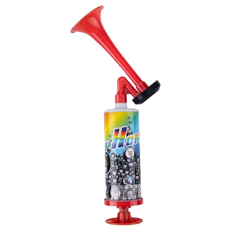

Soccer Air Cheering Horn, Handheld Loud Trumpet, Reusable Air Pressure Horn for Football Sports Events, Birthday & Festival Party Cheering Supplies 1PC червоний