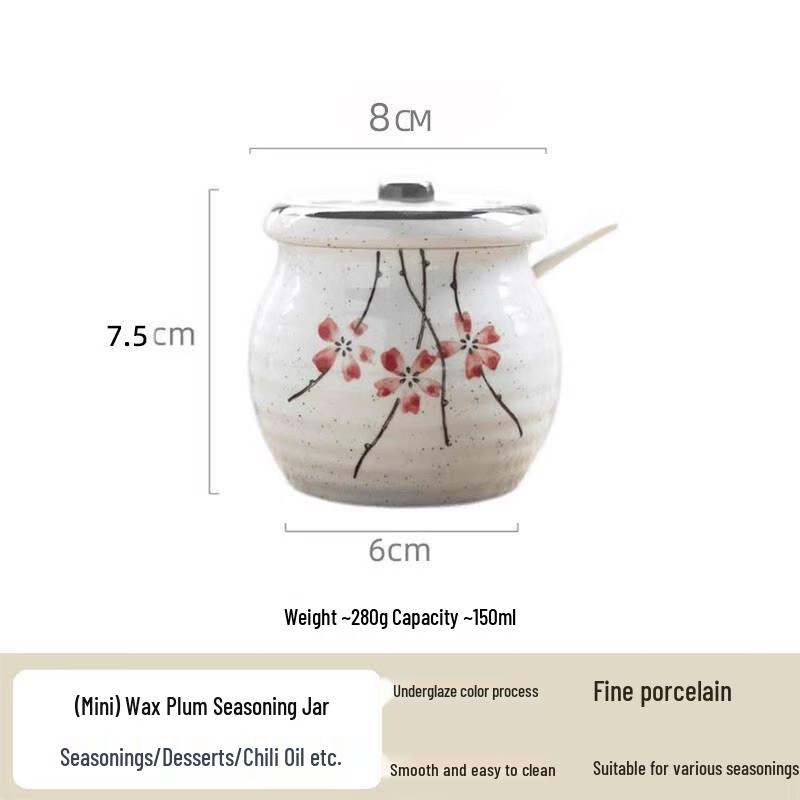 Ceramic Oil & Seasoning Storage Pot
