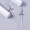 Aihua Gothic Vintage Sword Earrings For Women Man Fashion Punk Rock Party Jewelry Accessories Gift Fantasy Cross Earrings