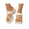 Fashion 2024 Clip Toe Shoes Woman Two-Tone Flipflops Flock Edege Thong Sandals Mix Color Thicken Sole Slippers Home Ladies Casual Slides