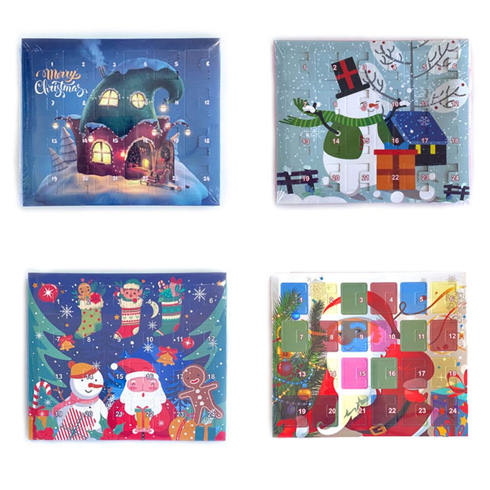 Christmas Bracelets Advent Calendar Bracelets Countdown Gift Box Charms Bracelet Set Arrival Calendar for Home Decoration