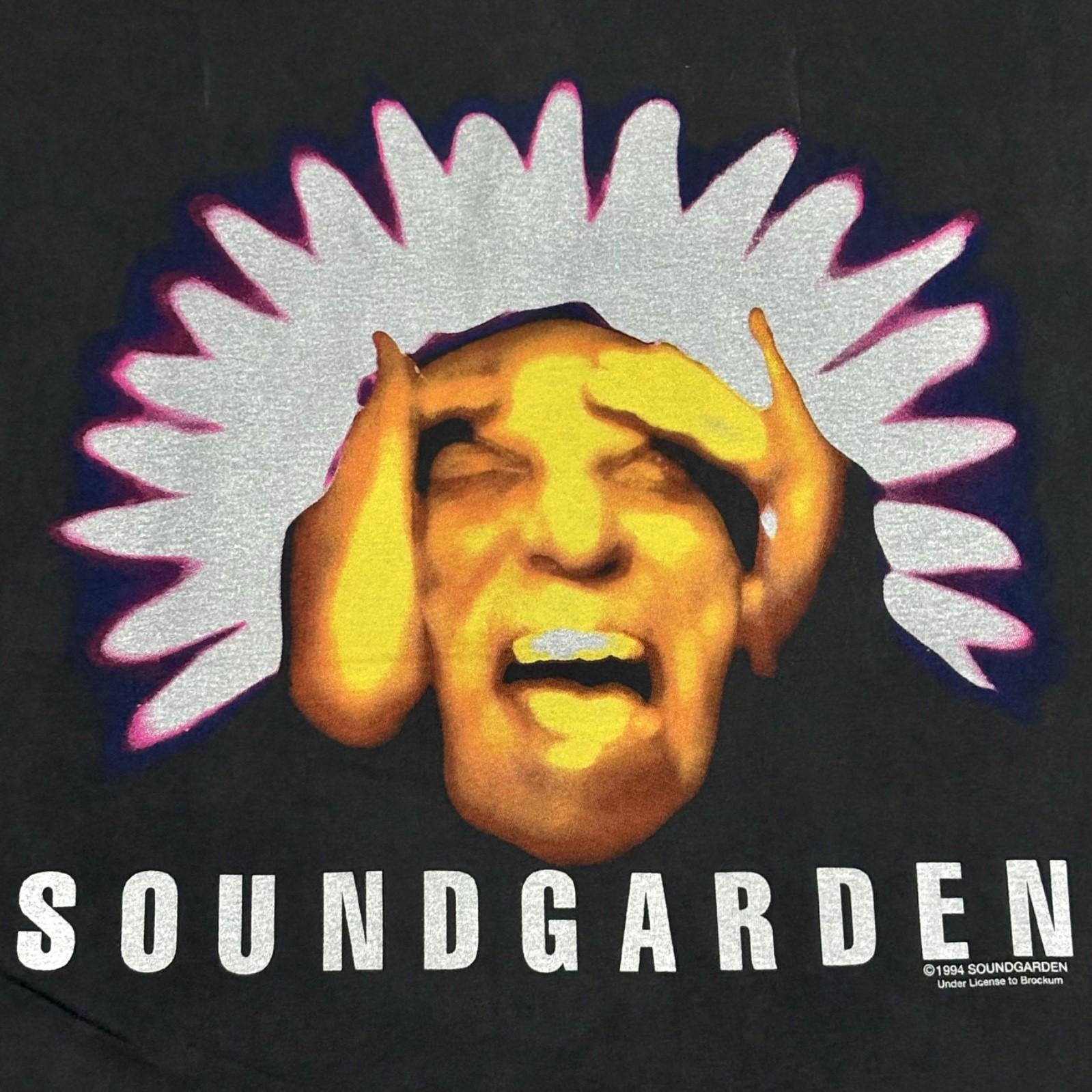 Vintage Soundgarden Black Hole Sun 1994 Band Sz.L Single Stitch T-Shirt REPRINT M