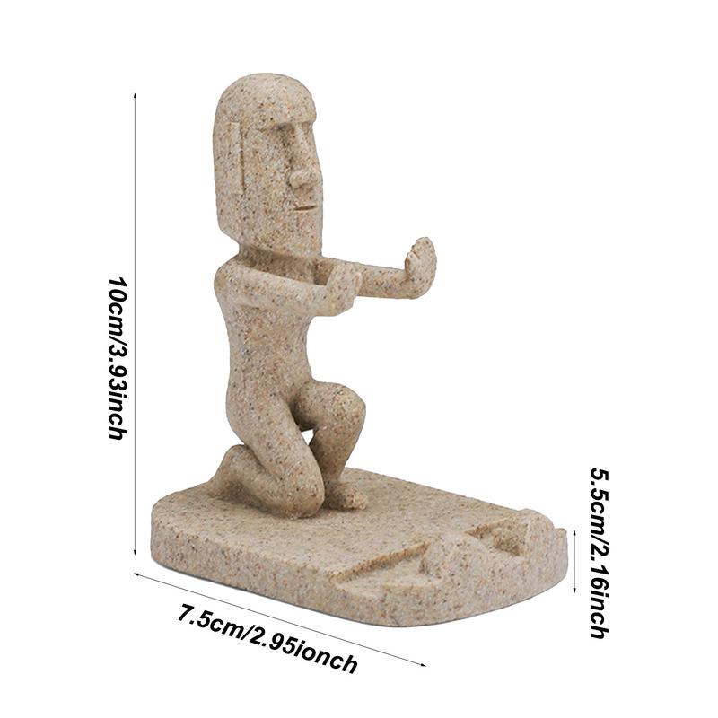 Držák na telefon Easter Island Sculpture Novinkový držák na telefon vhodný pro domácí kancelářský stůl sváteční dekorace auta