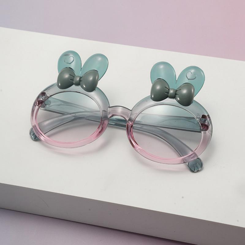 High Quality New Children's Rabbit Sunglasses One Piece Children's Sunshade Spectacles Cute Bow Baby Sun Spectacles