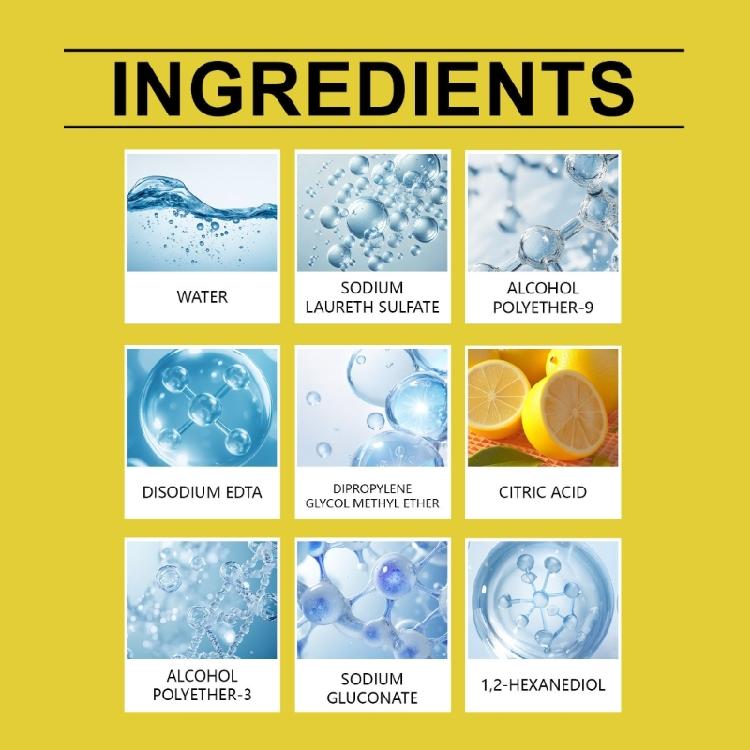 Degreasing Kitchen Cleaner Neutralizes Kitchen Odors While Removing Oil Stains Safe For Fast Drying