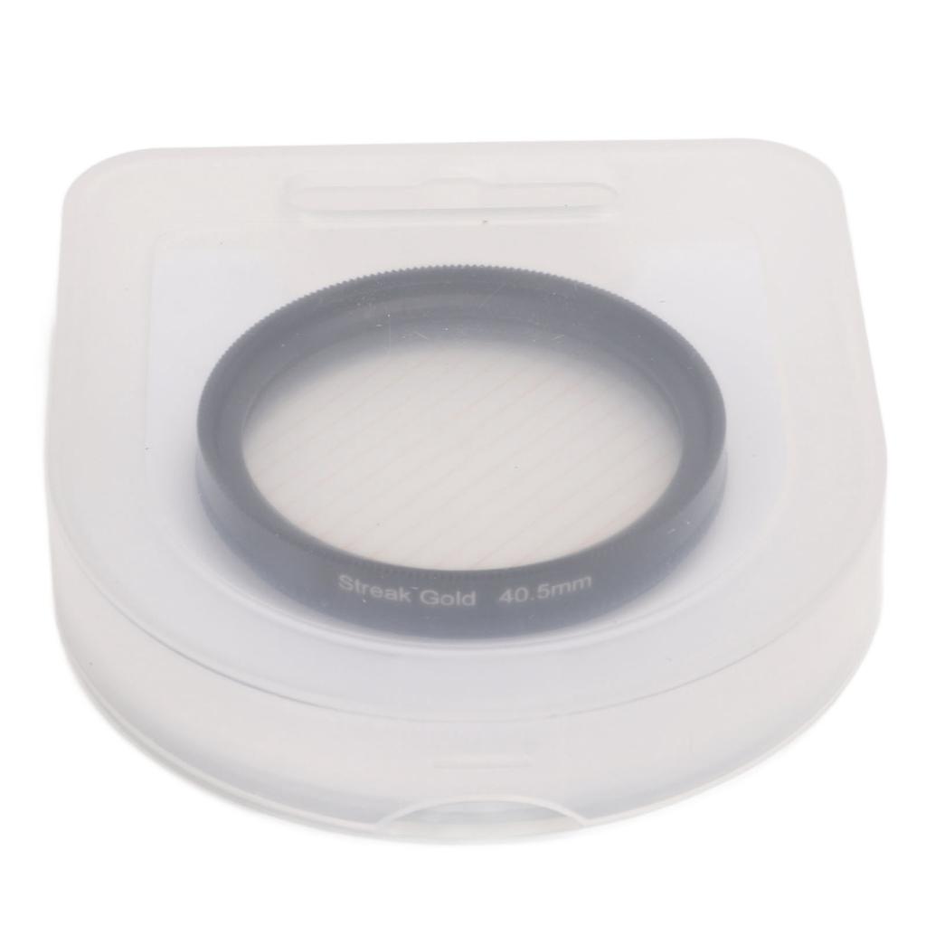 Junestar Camera Lens Filter Gold Streak Anamorphic Effect Photography Filter Accessories