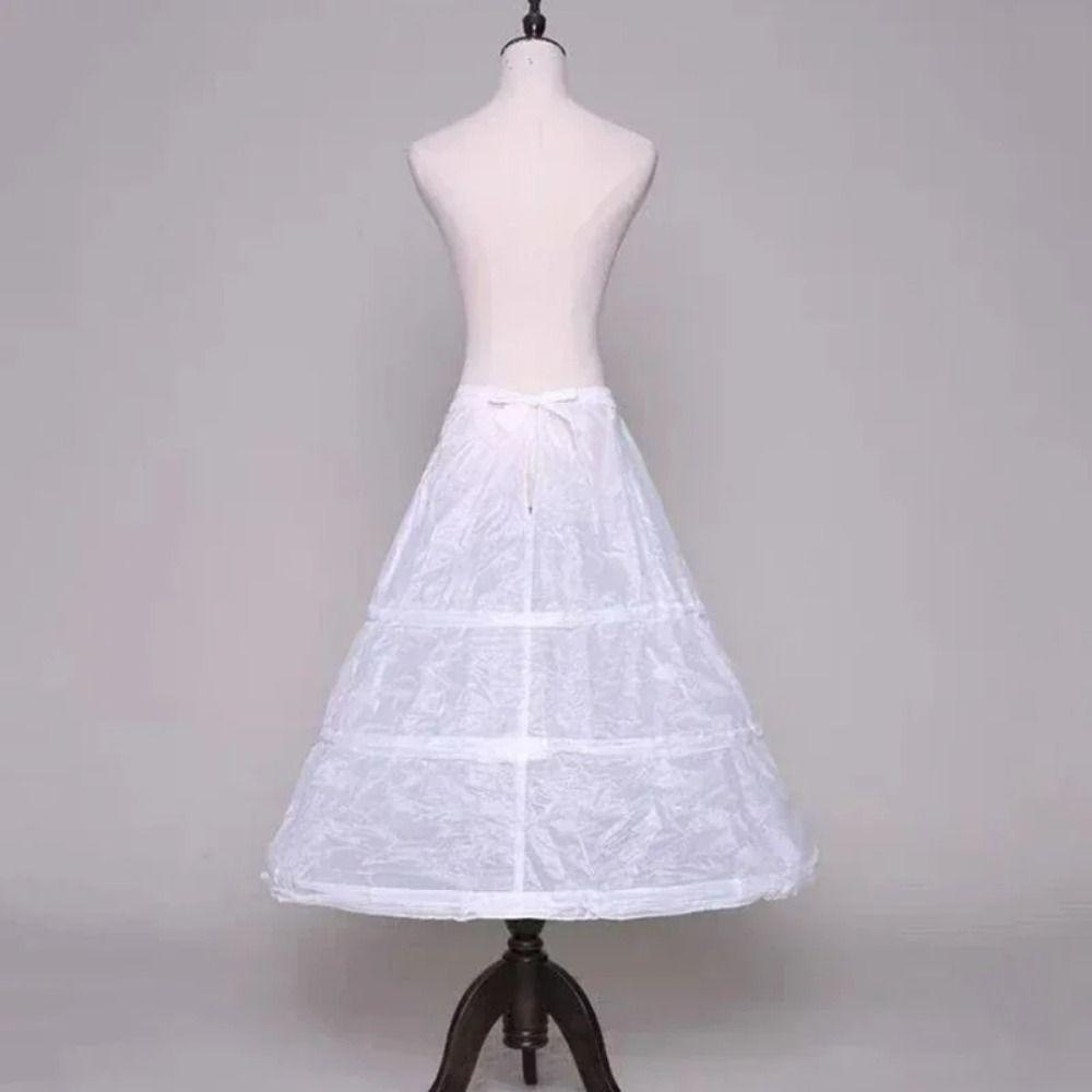 Adjustable A-line Petticoat High Quality 3 Hoops Underskirt New Drawstring Bridal Crinoline
