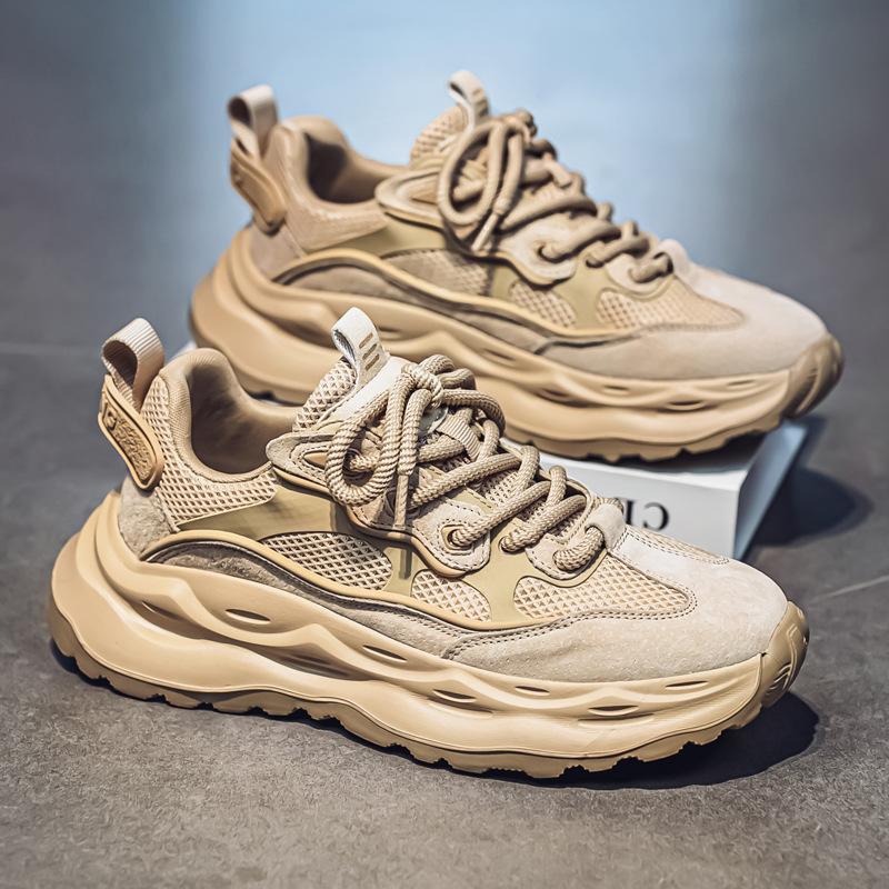 Sneakers men's new fashionable versatile mesh breathable casual shoes low-top retro Forrest Gump shoes trendy lightweight board shoes