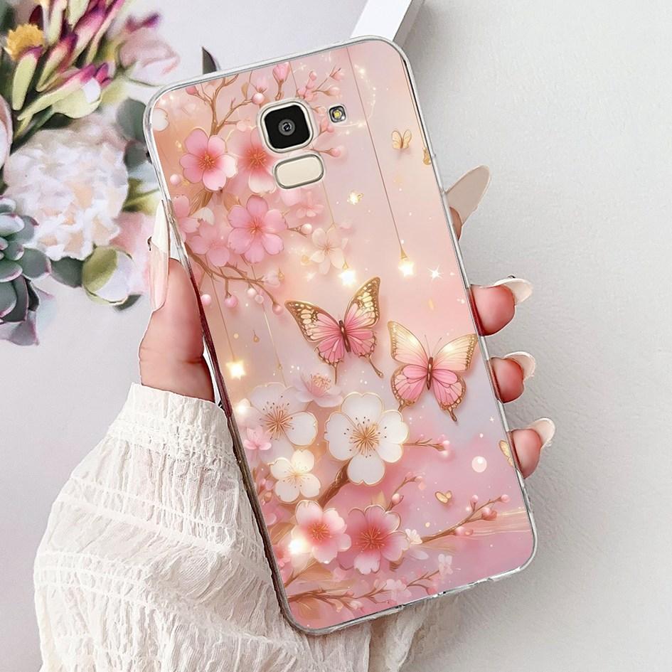 For Samsung Galaxy J6 2018 J600 SM-J600F Case Luxury Marble Dragon Soft Clear Silicone Phone Cover For Samsung J6 Plus J610 Capa