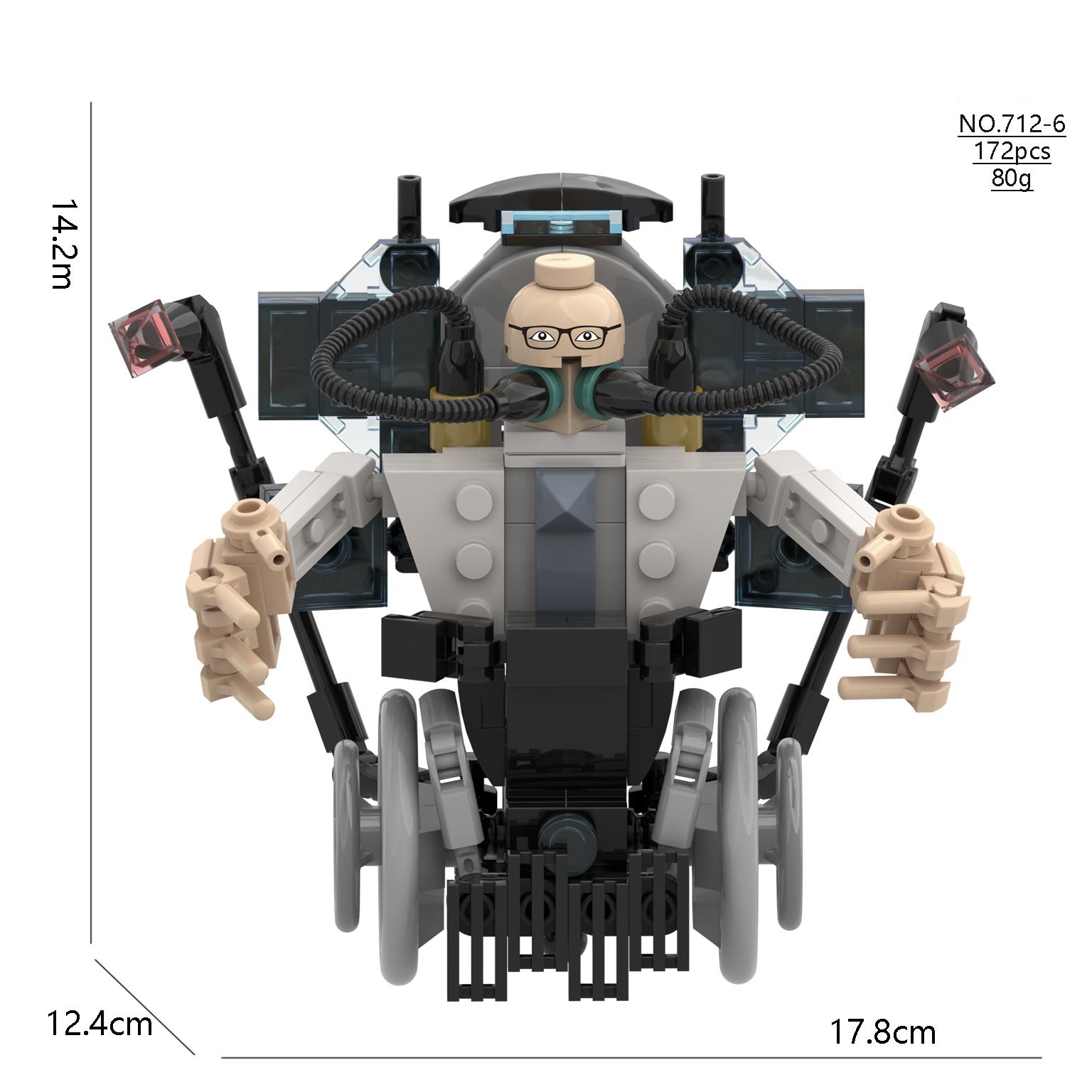 

2024 Новий чоловічий туалет Skibidi vs. Монітор Будівельні Блоки Супер Титан ТВ Людина Звукова Людина Дитяча Іграшка Подарунок на День Народження Будівельний Блок