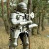 Středověký gotický rytíř Body Armor Oblek Nositelný rytířský oblek Armor Larp Battle Warrior Crusader Bojová německá celotělová zbroj z 15. století
