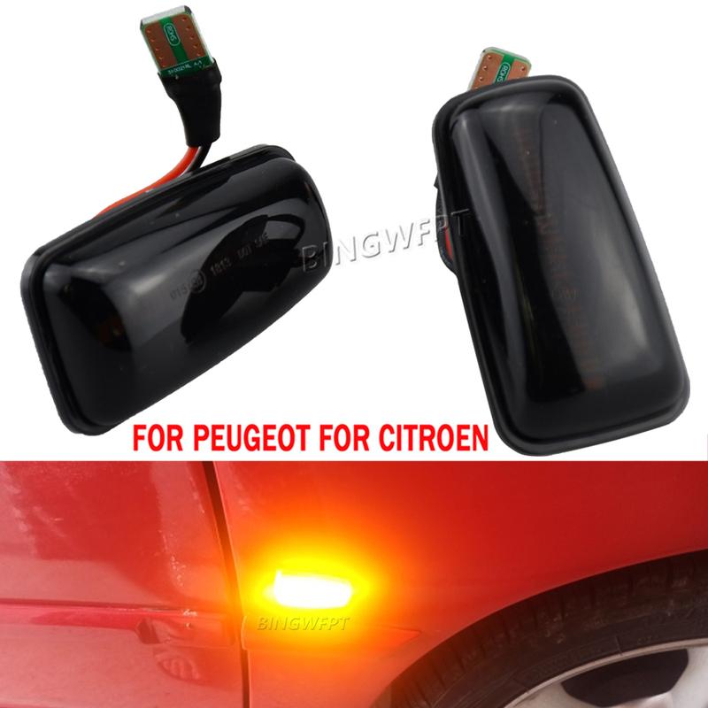 Turn Signal Lamps Side Marker Lights Lateral LED For Peugeot 306 106 406 806 Citroen XM ZX Break Xsara Xantia Fiat Flashing Car