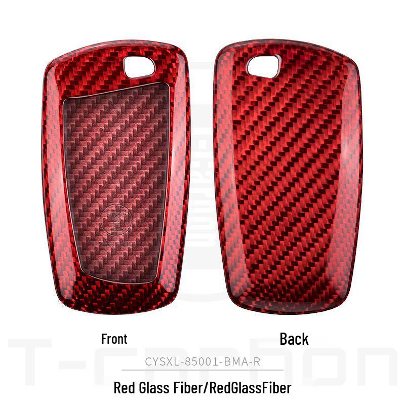 BMW Carbon Fiber Key Case for X1, X3, X5, X6, 3 Series, and 7 Series.