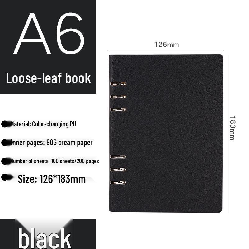 Custom Logo A5 Loose-Leaf & A4 Business Notebook - Ideal for Office Use & Advertising