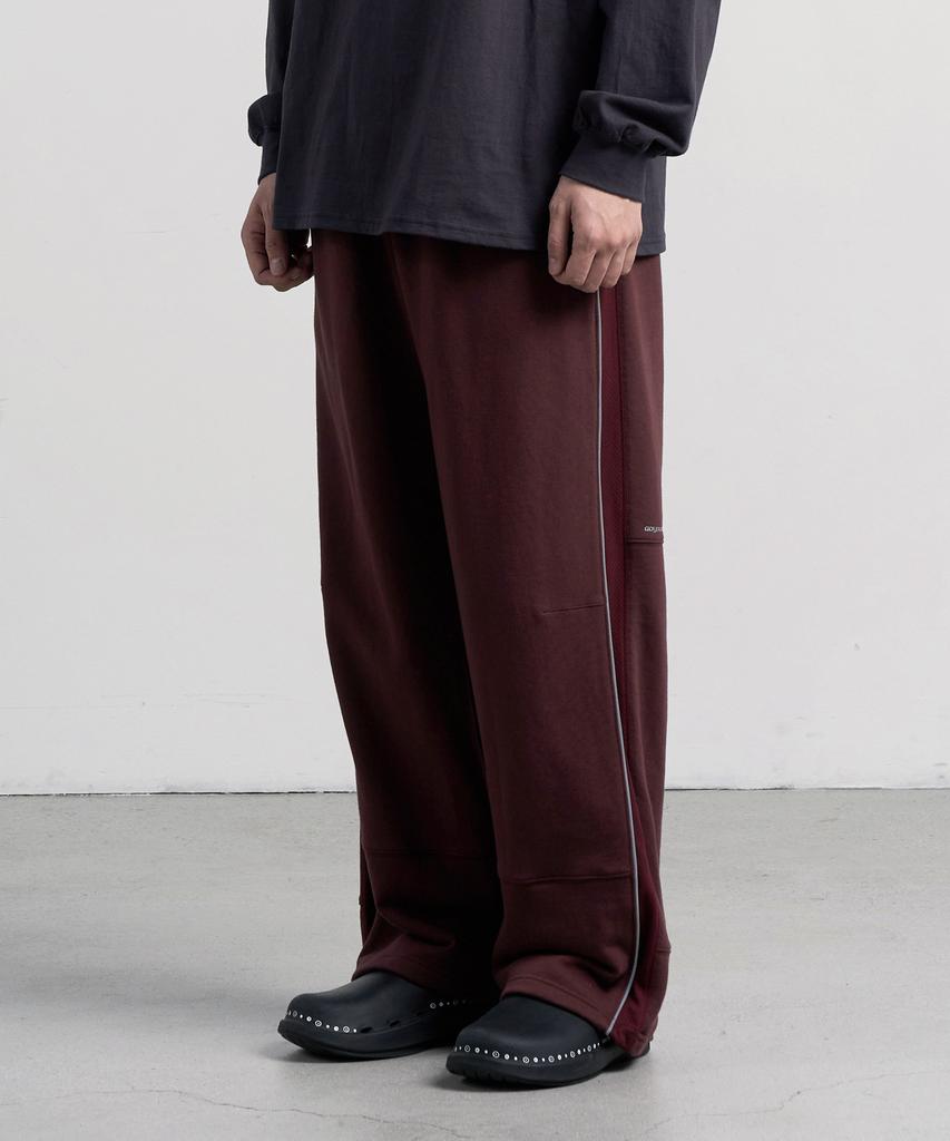 Goyoweeo Reflect Track Line Pants (Burgundy)