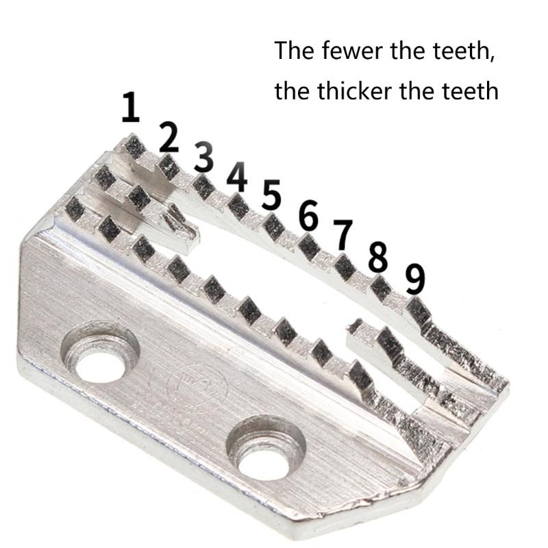 2Pcs Sewing Machine Feed Dog Replacement Flat Car Sewing Machine Feed Dog for Thin Fabric Sewing